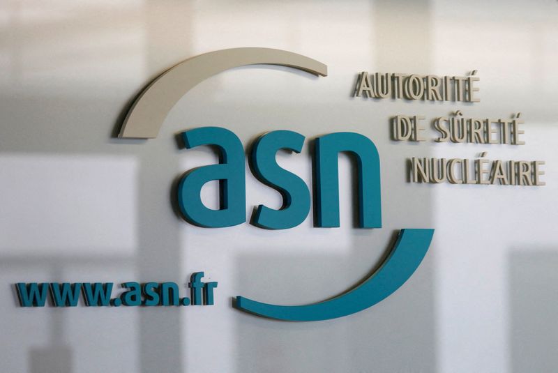 FILE PHOTO: The logo of the French Nuclear Safety Authority