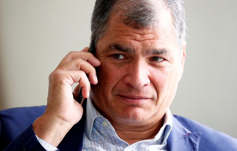 FILE PHOTO: Ecuador’s former president Correa is pictured ahead of