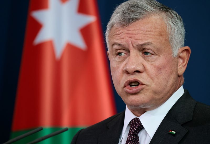 German Chancellor Scholz and Jordan’s King Abdullah II hold news