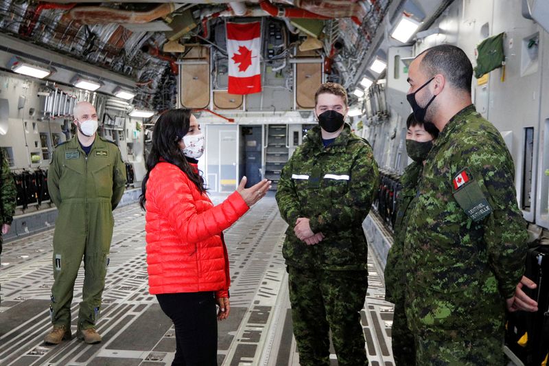 FILE PHOTO: Military aid for Ukraine at Canadian Forces Base