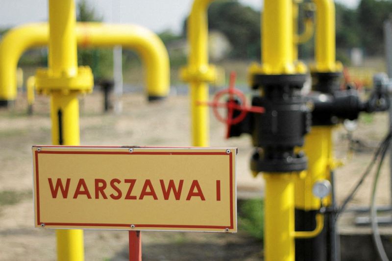 FILE PHOTO: FILE PHOTO: A sign, which reads: “Warsaw”, is