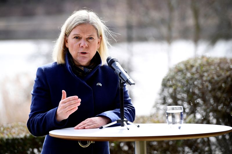 Sweden’s PM Andersson meets with Finland’s PM Marin in Stockholm