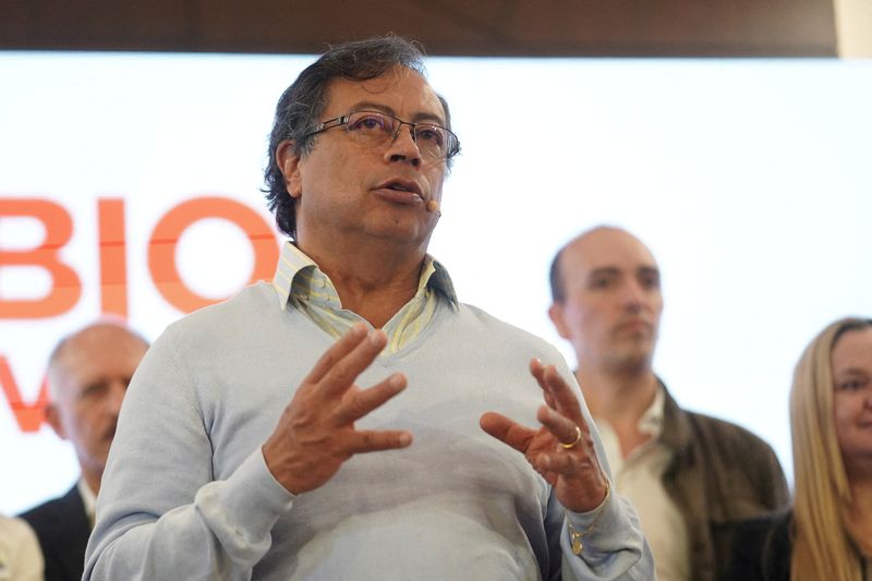 FILE PHOTO: Colombian left-wing presidential candidate Gustavo Petro of the
