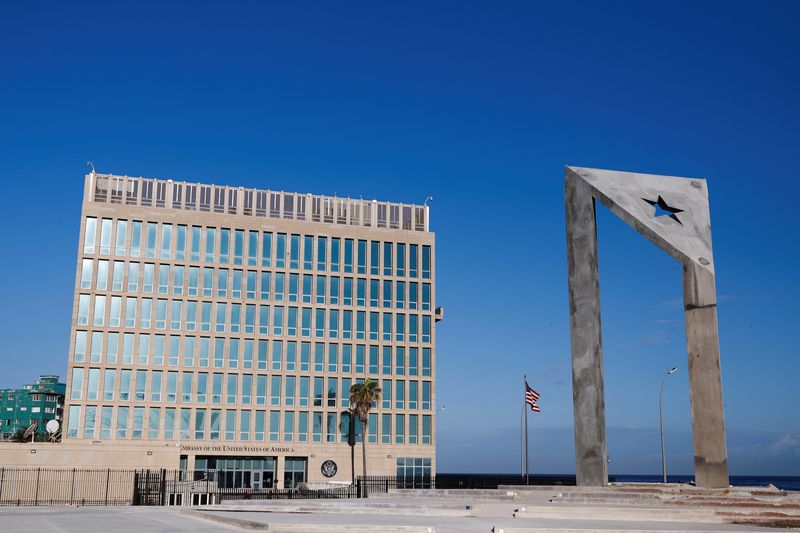 FILE PHOTO: The U.S. embassy is seen in Havana