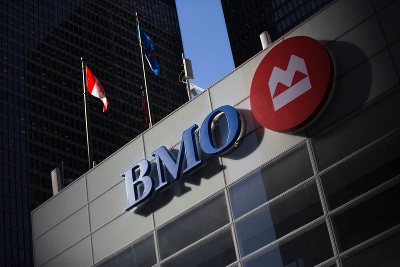 FILE PHOTO: The logo for the Bank of Montreal is