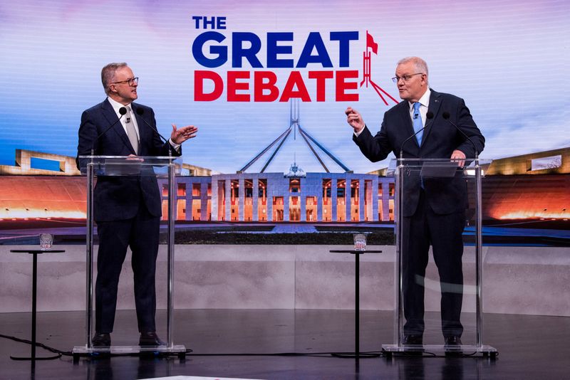 Australian 2022 federal election leader’s debate, in Brisbane