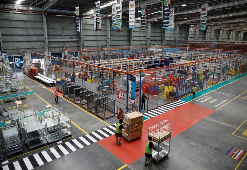 FILE PHOTO: A view of part of online retailer Lazada’s