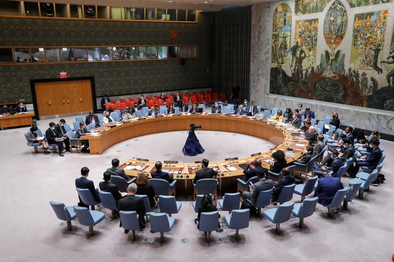 Security Council meeting at the United Nations Headquarters in New