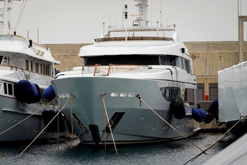 FILE PHOTO: Spain detains yacht linked to Russian oligarch Mikheyev