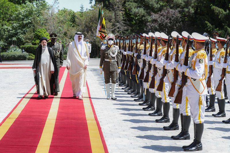 Qatari Emir Sheikh Tamim bin Hamad al-Thani visits Iran