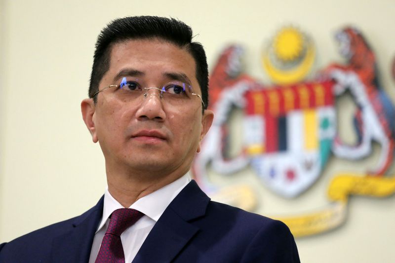 FILE PHOTO: Malaysia’s Minister of International Trade and Industry Azmin