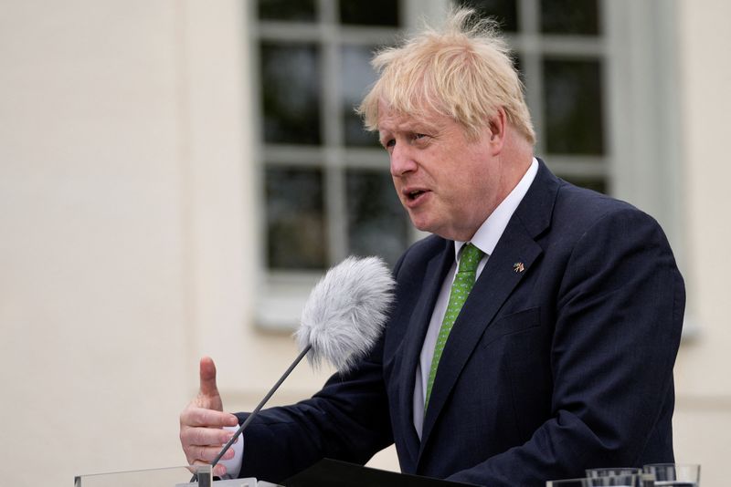 British Prime Minister Boris Johnson visits Sweden