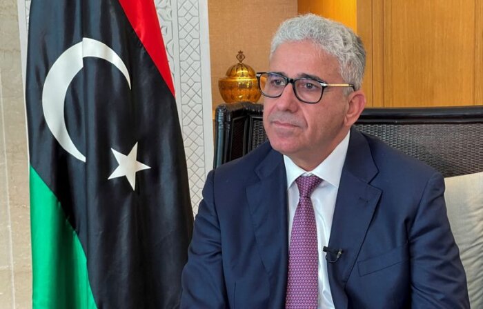 FILE PHOTO: Libya’s Bashagha attends an interview with Reuters in