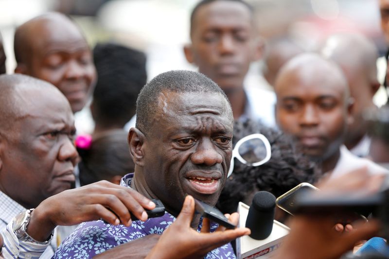 FILE PHOTO: Uganda’s main opposition leader, Kizza Besigye of the