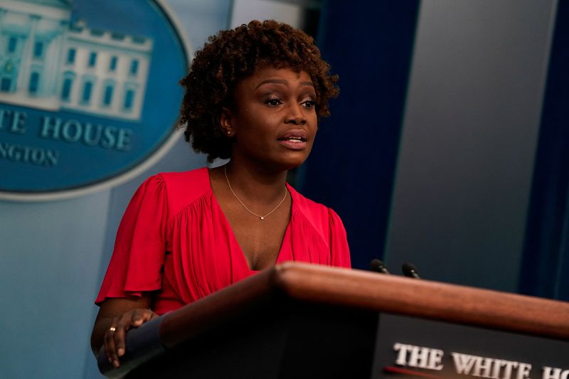 White House Press Secretary Karine Jean-Pierre holds a briefing at