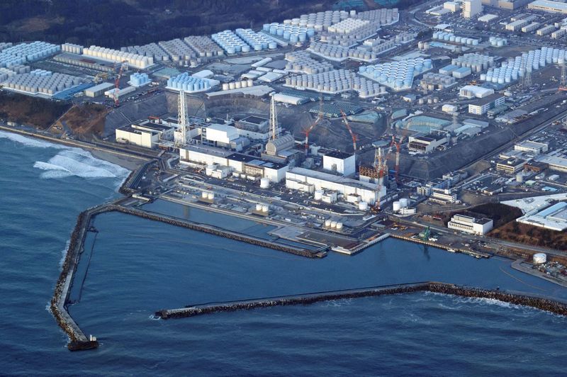 FILE PHOTO: An aerial view shows the Fukushima Daiichi nuclear