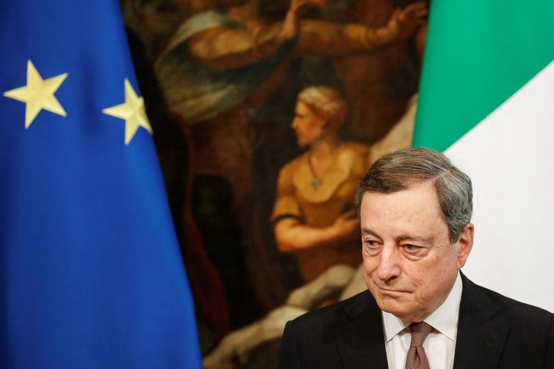 Italian Prime Minister Draghi meets Finnish Prime Minister Marin in