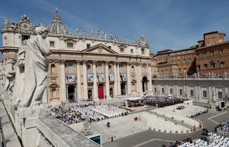 FILE PHOTO: Pope Francis leads Holy Mass in St. Peter’s