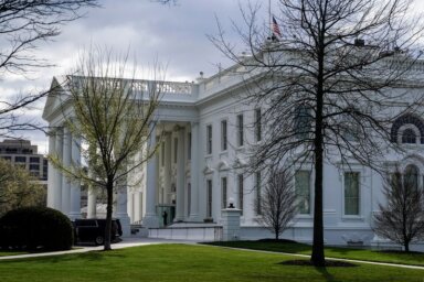 The White House is seen on Washington