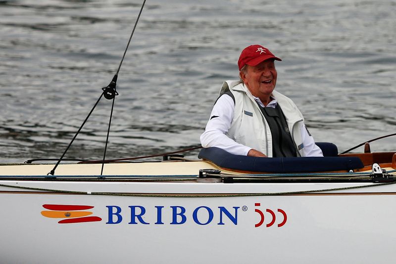 Former Spanish King Juan Carlos attends a sailing regatta at