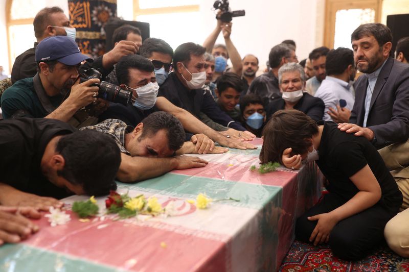 Funeral ceremony of Colonel Sayad Khodai, a member of Iran’s