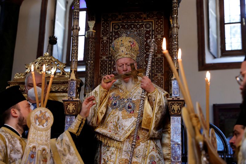 FILE PHOTO: Orthodox Easter Service in Istanbul