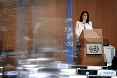 FILE PHOTO: UN Human Rights Council in Geneva